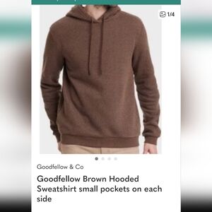 Goodfellow & Co Brown Hooded Sweatshirt